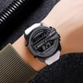 thumbnail image 4 of Digital Outdoor Sports Watch with Shockproof Waterproof Design, Luminous Display, Alarm, Stopwatch, and Adjustable Silicone Strap for Unisex Casual Use, 4 of 9