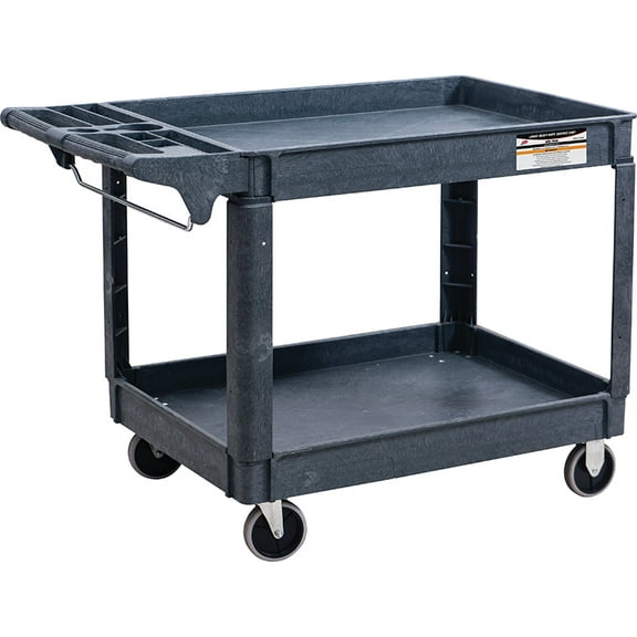 Heavy Duty Plastic Utility Cart-Large