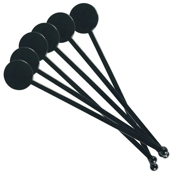 Set of 100 Clear Stirrers Cocktail Mixing Stick Round Tip Stirring Rod for Coffee and Beverages