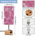thumbnail image 2 of Touch-Control 3-Color Desk Lamp with Plug – Energy-Saving LED + 3 Simultaneous Charging Ports Pink Crystals, 2 of 8