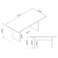 thumbnail image 3 of Manhattan Comfort NoMad 67.91 Dining Table from Engineered Wood in Gray, 3 of 8