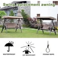 thumbnail image 5 of Toit de Remplacement pour Balançoire de Jardin, Toit Universel pour Balançoire, 2-3 Places - Snngv, 5 of 5