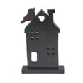 thumbnail image 4 of VHC Brands Spring in Bloom Wooden Prim House w/Bird On Roof 14x9x2, 4 of 4