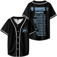 thumbnail image 2 of Jay Wheeler 2024 TRAPPii Tour Baseball Jersey Shirt V-Neck Women Men Short Sleeve Streetwear Clothes, 2 of 3