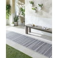 thumbnail image 2 of BoutiqueRugs Imboden Bohemian, Transitional Runner Rug - Outdoor Safe - Black, White - 2'7" x 12' Runner, 2 of 19