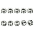 thumbnail image 1 of Unique Bargains Adaptateurs de Filetage Manchon Écrou Réducteur M10*1.5 Mâle vers M5*0.8 Femelle Insert de Réparation Écrou Vis Réducteur 6mm 10 Pcs, 1 of 6
