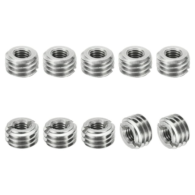 Unique Bargains Adaptateurs Filetés Manchon Réducteur Écrou M10 * 1,5 Mâle à M5 * 0,8 Femelle Réparation Insert Vis Réducteur 6mm 10 Pcs