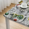 thumbnail image 4 of HAOXIT  Colorful Tablecloth, Science Lab Objects Doodle Like Vintage Style Sketches Back to Theme Print, Rectangular Table Cover for Dining Room Kitchen Decor 54''x54'', 4 of 7