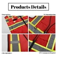 thumbnail image 4 of High Reflective Vest Class 2 Safety Vests with 5 Pockets Zipper High Visibility Construction Uniform Meets ANSI/ISEA, 4 of 5
