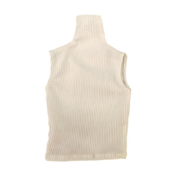 Chaleco para muñeca masculina a escala 1/6, chaleco para figuras en miniatura, ropa para muñecas de 30 cm y 12 pulgadas. Blanco