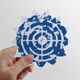thumbnail image 1 of Azul blanco patron ronda ilustración diseño creativo Calcomanías solares de vinilo, 1 of 3