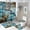 style-2, variant on Marvels of The Sea 4 Piece Shower Curtain Sets, Non-Slip Rugs, Toilet Lid Cover And Bath Mat, for Bathroom Decor Set, 72" X 72"