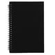 thumbnail image 1 of Vintage Kraft Paper Spiral Sketchbook Journal Planner Diario Cuaderno para estudiantes Escritura de oficina Dibujo (Cubierta negra), 1 of 4