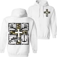 thumbnail image 3 of Camo Faith Hunting Fishing Hoodie for Men, Christian Outdoor Hoodie with Cross, Deer Antlers & Fish Hook, Perfect Gift for Hunters & Fishermen, 3 of 5