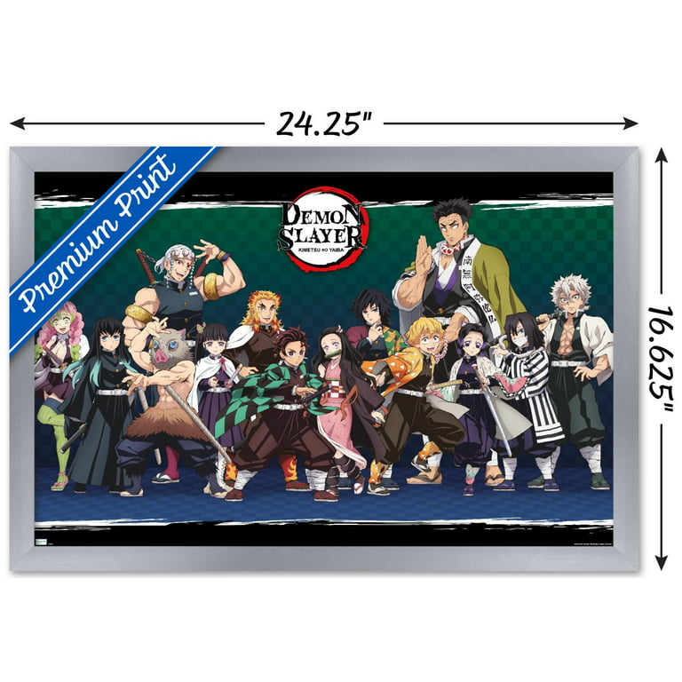 My Hero Academia - Characters Wall Poster, 14.725 x 22.375, Framed 
