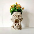 thumbnail image 5 of Skull Planter Pot, Skulls Flower Pot, Unique Plant Pots Indoor, Succulent Flower Pots, Skeleton Plant Pot with Drainage, Skull Vase, Cute Planters, Pen Holder for Halloween Decorations (1PCS), 5 of 6