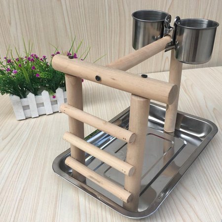 Parakeet Cockatiel Cage Accessories Exercise Playstand Perch for Cockatoo Finch