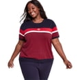 thumbnail image 1 of Tommy Hilfiger Womens Colorblocked Pullover Sweater, Multicoloured, Plus Size, 1X, 1 of 1