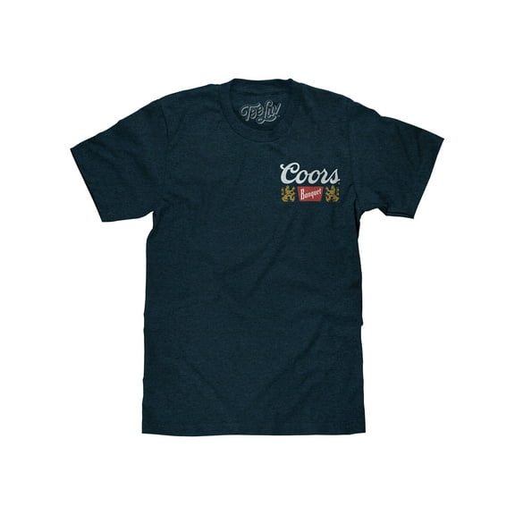 Tee Luv Coors Banquet Beer Golden Colorado Denim Heather T-Shirt (Men's) (L)