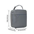 thumbnail image 2 of Portable Insulated Lunch Bag for Work and Office, Thermal Cooler Tote for Food Storage and Meal Prep, Leakproof Lunch Box Carrier with Handle, Dark Green, 2 of 2