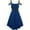 Blue, variant on Lolmot Women Halloween Vintage Gothic Punk Dress Sleeveless Off Shoulder Cami Bandage Solid Color High Low Hem Dress Y2K Dress