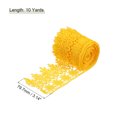 thumbnail image 2 of Uxcell 3.14 inch Wide 10 Yard Lace Ribbon Floral Pattern Yellow Embroidered Lace Trim for Sewing Making, Gift Wrapping, 2 of 5