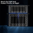 thumbnail image 4 of Black Geometric Kitchen Window Curtains Valance and Tier Set 36 Inch Farmhouse Moroccan Lattice Gothic Rod Pocket Short Tier Curtain, Abstract Small Drapes for Kitchen Decor, 4 of 6