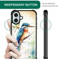thumbnail image 5 of FKBRCL4U Compatible With iPhone 16 Case, Watercolor Bird Dragonfly Art Pattern For Girl Ultra Protection Shockproof Soft Silicone TPU Non-Slip Back, 5 of 7
