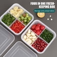 thumbnail image 3 of Fridge Food Storage - Refrigerator Pantry Divided Container (Large Size), 3 of 9