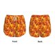 thumbnail image 3 of Balery Autumn Maple Leaf Pile Pantalones cortos deportivos para mujer con forro y dos bolsillos, elásticos, para entrenamiento, gimnasio, yoga-Medium, 3 of 7