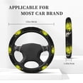 thumbnail image 3 of Cauagu Ball Print Car Steering Wheel Cover - Universal Car Accessory for Diverse Cars for Steering Wheel with a Diameter of 14.5"-15", 3 of 7