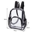 thumbnail image 4 of Transparent PVC Student Backpack Large Capacity Sports Knapsack for Women Men, 4 of 10