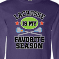 thumbnail image 4 of Inktastic Lacrosse is My Favorite Season Long Sleeve T-Shirt, 4 of 5