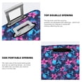 thumbnail image 3 of Pofeuu Blue Skull Flower Print Luggage Suitcase Cover Protector Luggage Washable Covers Aesthetic for 18/24/28/32 inch Luggage（No luggage included）-Large, 3 of 7
