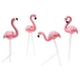 thumbnail image 2 of 4 Uds. Adornos creativos de flamencos decorativos de estilo europeo, escultura de pájaro Animal, decoración de paisaje para patio, césped al aire libr, 2 of 7