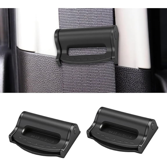 Wrongduck 2PCS Car Seatbelt Adjuster Universal Auto Seat Belt Clips Comfort Shoulder Neck Strap Positioner Retainer Locking Clips for Car SUV