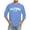 Light Blue@GC@, variant on CONZONE Men's T-Shirts 3/4 Sleeve T Shirts for Men Casual Crew Neck Letter Graphic Y2K Lightweight Tees Soft Cozy Athletic Tops