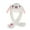 White, variant on NOKIO Toddler Girls Animal Hat Plush Ears Moving Jumping Dress Up Party for Kids Cute Rabbit Ears Plush Hat Toddler Girls Boys Cute Rabbit Ears Hat Will Move Balloon Cap Velvet Thickened Net Hat Toys