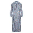 thumbnail image 5 of Fesfesfes Women Casual Dress Lapel Collar Long Sleeve Dress With Pocket Floral Printed Long Dresses, 5 of 8