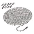 thumbnail image 2 of Yunhgft Ball Bead Chain 3 Meters Length Metal Window Chain Replacement for Shades Broken, 2 of 9
