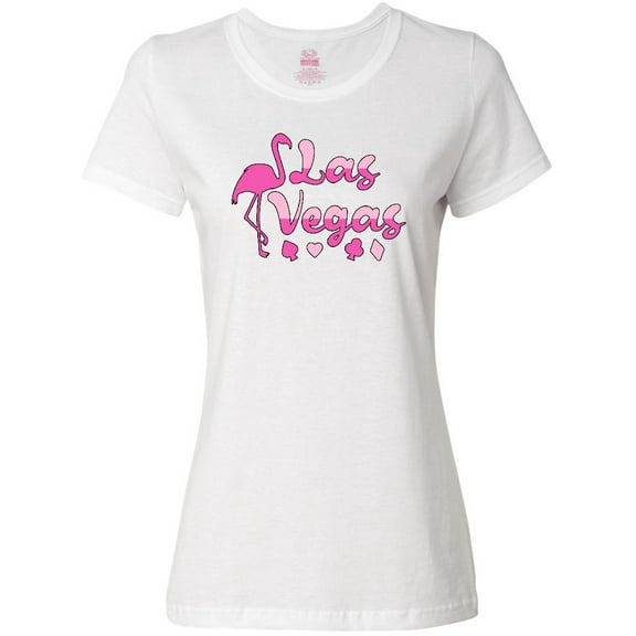 Inktastic Las Vegas- flamingo silhouette in pink Women's T-Shirt