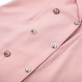 thumbnail image 7 of Women's Casual Blazer Dresses Lapel Double Breasted Puff Short Sleeve Solid Mini Dress Work Office Dresses Suit Dress, 7 of 7
