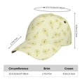 thumbnail image 2 of Rateoe Green Pears Pattern Men’s Baseball Cap – Adjustable Curved Brim Hat, Soft Cotton Sports Cap for Outdoor, Casual, and Everyday Wear, Comfortable & Breathable, 2 of 6