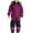 Dark Purple, variant on WOYY Toddler Boys Snowsuit Thermal Ski Suit Winter Warm Softshell Jumpsuit, Sizes 3-4T