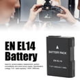 thumbnail image 1 of Batería de iones de litio EN EL14, batería de repuesto para cámara de 1480mAh para Nikon D5300 D3200 D5200 D3400 D5600 D3500 D3300 D3100, 1 of 5