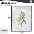 thumbnail image 4 of Stupell Industries Transitional Leafy Fresh Herb Black Framed Giclee Art, 16 x 20, by Diannart, 4 of 8