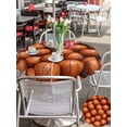thumbnail image 6 of Outdoor Tablecloth with Umbrella Hole Zipper Basketball Round Tablecloth 54" Waterproof Outside Table Cloth Sports Brown Basketball Patio Table Cover Tablecloths for Picnic Party, 6 of 8