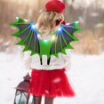 thumbnail image 5 of Fortune Kids Halloween Bat Wings with LED Lights, Halloween Party Light String Spider Wings Cosplay Props, 5 of 5