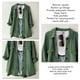 thumbnail image 4 of Chaqueta de mujer holgada de manga larga con botones y cuello vuelto con bolsillos laterales para mujer, 4 of 6