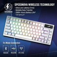 thumbnail image 2 of Clavier de jeu sans fil ASUS Republic of Gamers Azoth M701 (blanc), 2 of 6
